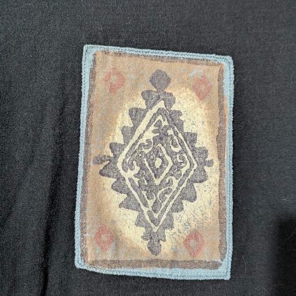 Vintage Blue Cactus 100% Pre Shrunk Cotton Maxi Dress With Southwestern Design - Picture 5 of 9